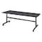 Kobe Rectangle FlipTop Table, 72" W, 29" H, Laminate Top, Gray MKFT7230GY - alternate 1